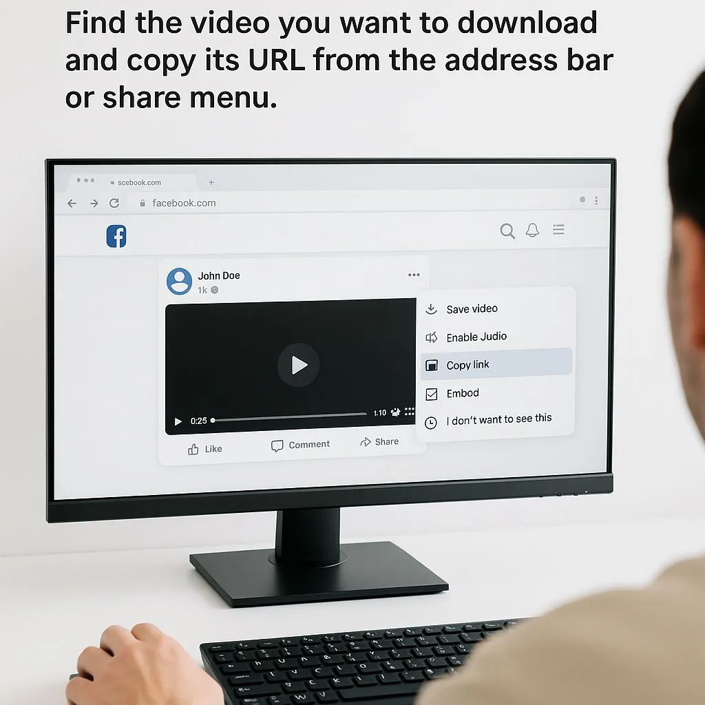 Copy Facebook Video Link