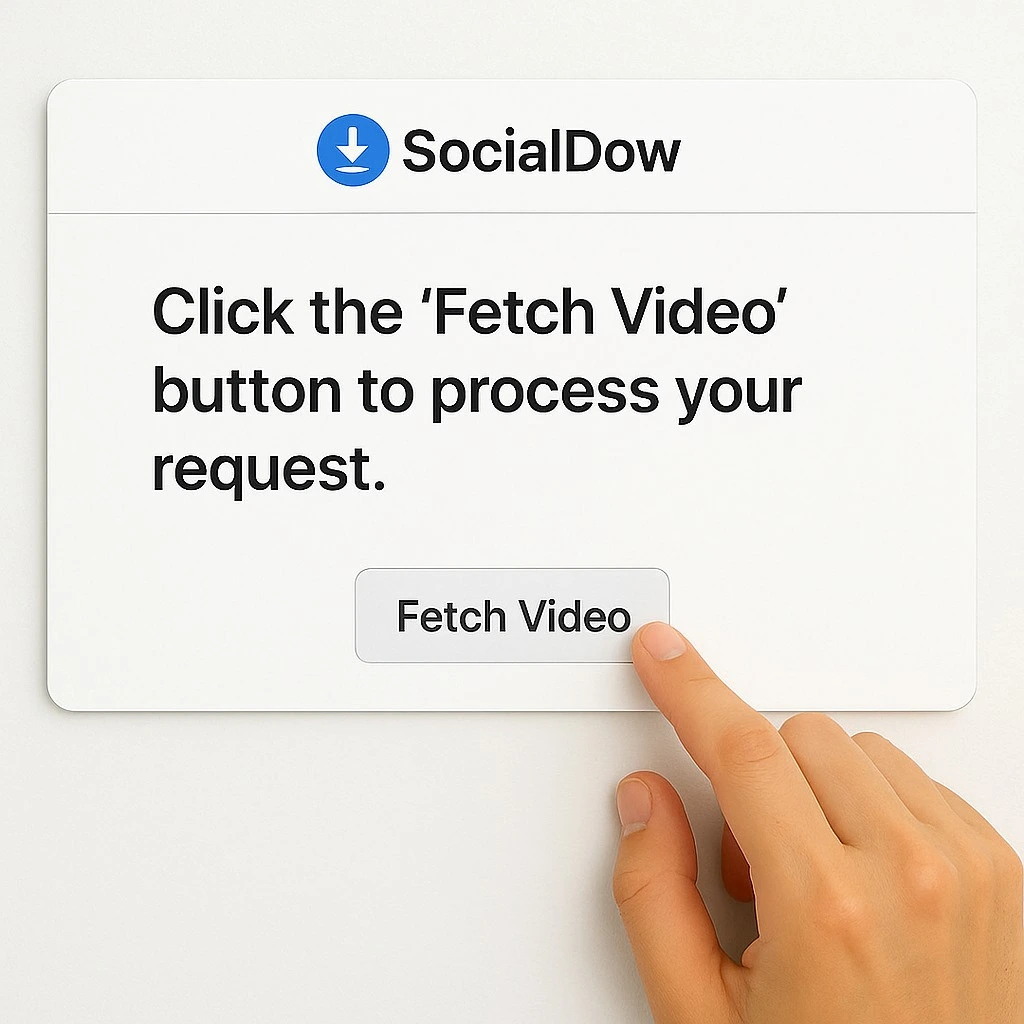 Click Fetch Video Button